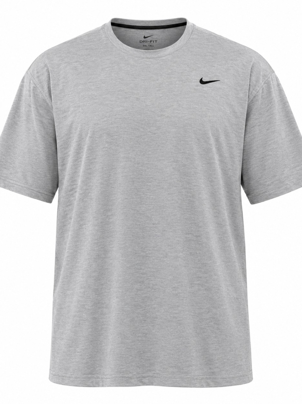 Nike Dri Fit Short Sleeve Athletic Shirt Men's Gray Size XXL Tall
